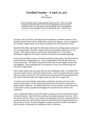 Terrified Teacher V (m/f, i/r, n/c)