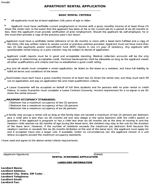 All applicants must be at least eighteen (18) years of age or older