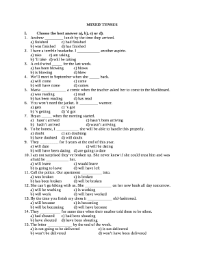 mixed tenses pdf