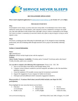 Please email completed application to whitneyserviceneversleeps