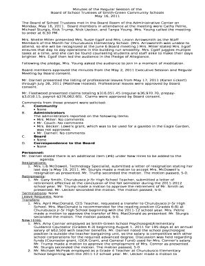 Board of School Trustees of Smith-Green Community Schools