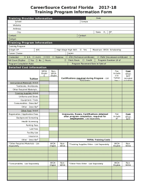 Training Program Name: Doc Template | pdfFiller
