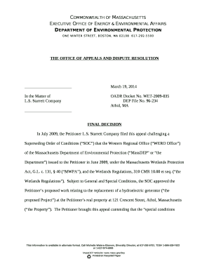 Starrett CompanyDEP File No