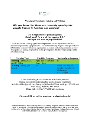 Vocational Training in Hoisting and Welding