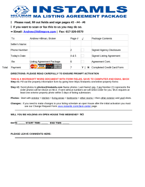 Please read, fill out fields and sign pages #2 - #4 - #6