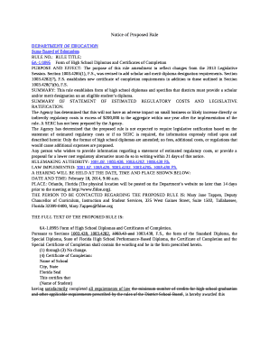 0995Form of High School Diplomas and Certificates of Completion