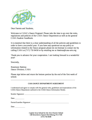 Welcome to CASAs Dance Program