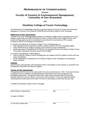 Faculty of Forestry & Environmental Management, University of New Brunswick