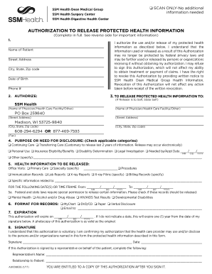 Request for Access to/Authorization for Use and ... - SSM Health