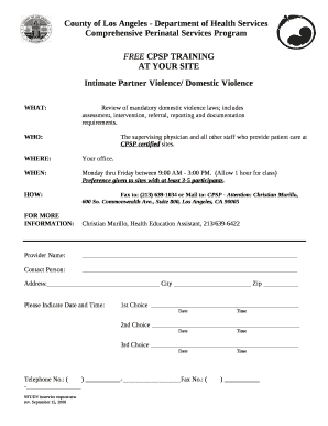 FREE CPSP TRAINING