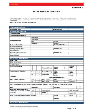 IMPORTANT NOTE:ALL FIELDS ARE MANDATORY OTHERWISE STATED