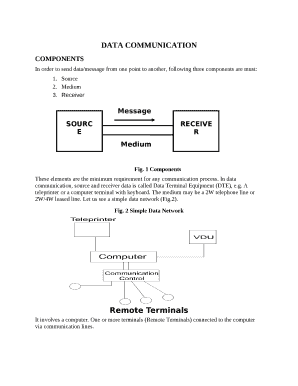 In order to send data/message from one point to another, following three components are must: