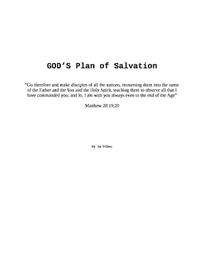 GODS Plan of Salvation