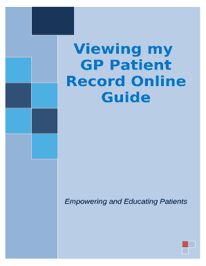 An Introduction to Viewing My GP Patient Record Online