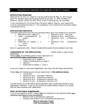 Instructions for Submitting Your Application to the U