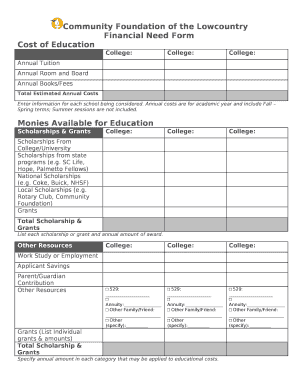 Annual Room and Board Doc Template | pdfFiller