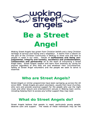 Be a Street Angel