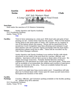 ASC July Masters Meet
