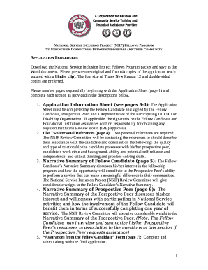 National Service Inclusion Project (NSIP) Fellows Program