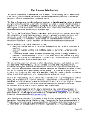 The Bouras Scholarship