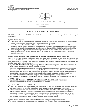 EXECUTIVE SUMMARY OF THE REPORT