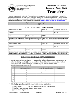 Application for District