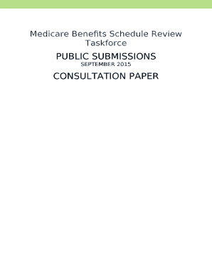 Message to the reader from the MBS Review Taskforce Chair