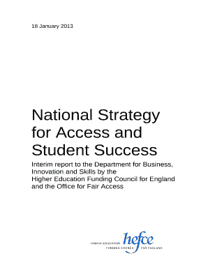 National Strategy for Access and Student Success