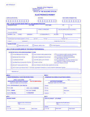 NBC FORM NO A-07