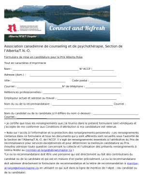 Association canadienne de counseling et de psychothrapie, Section de lAlberta/T