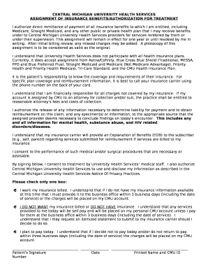 CENTRAL MICHIGAN UNIVERSITY HEALTH SERVICES