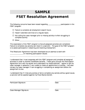 FSET Resolution Agreement