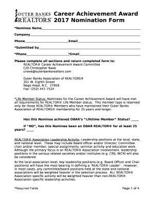 Career Achievement Award