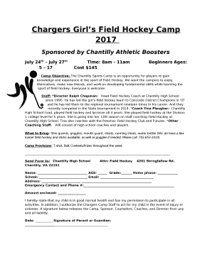Sponsored by Chantilly Athletic Boosters