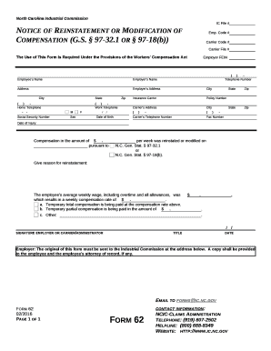 Notice of Reinstatement or Modification of template