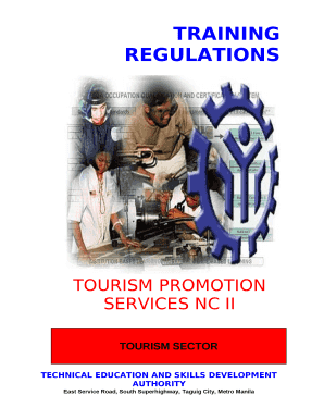 TOURISM PROMOTION SERVICES NC II