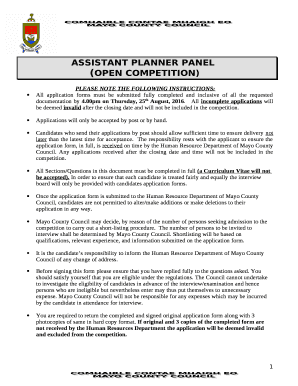 Download Application Form - Mayo County Council