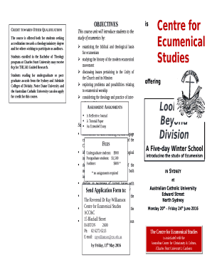 This course unit will introduce students to the study of ecumenics by:
