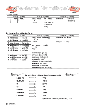 Te- Handbook template