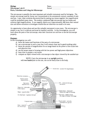 Microscope Lab #1Period
