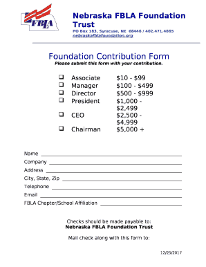 Nebraska FBLA Foundation Trust