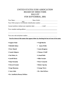 Your USJA annual or Life Member identification number: