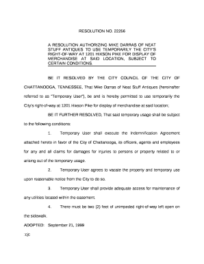 A RESOLUTION AUTHORIZING MIKE DARRAS OF NEAT STUFF ANTIQUES TO USE TEMPORARILY THE CITYS RIGHT-OF-WAY AT 1201 HIXSON PIKE FOR DISPLAY OF MERCHANDISE AT SAID LOCATION, SUBJECT TO CERTAIN CONDITIONS