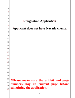 *Please make sure the exhibit and page numbers stay on current page before submitting the application