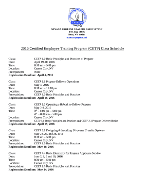 CETP &amp; Refresher Training - Pacific Propane Gas Association