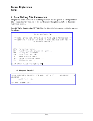 Establishing Site Parameters