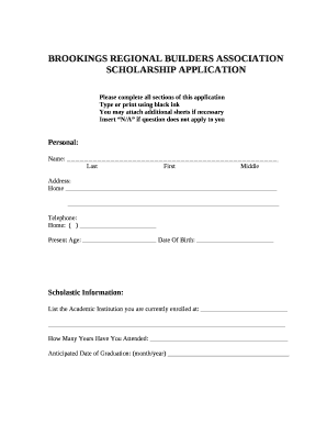 BROOKINGS REGIONAL BUILDERS ASSOCIATION