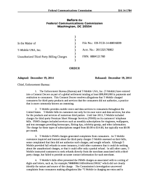 Federal Communications Commission DA 14-1251 Before the ...