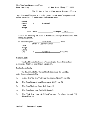 Local Law Filing41 State Street, Albany, NY12231