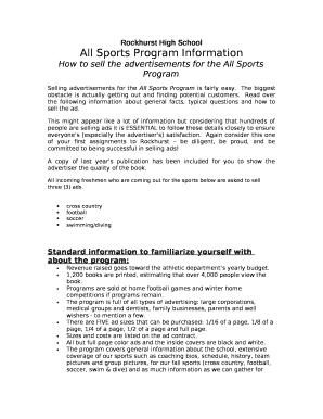 All Sports Program Information